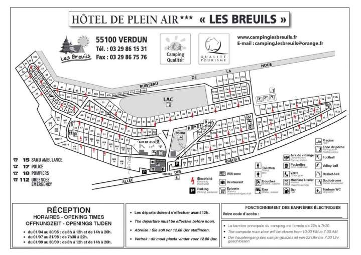 Pitch for tent or caravan Verdun